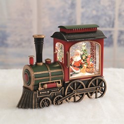 LED Santa Train Spinner 25cm
