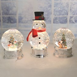 LED Santa & Snowman Spinner 2 Assorted 16cm LED Santa & Snowman Spinner 2 Assorted 16cm