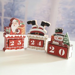 Upside Down Santa Advent Calendar 13cm Upside Down Santa Advent Calendar 13cm