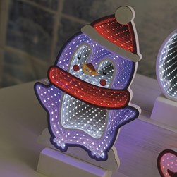 LED Infinity Penguin 17x28cm LED Infinity Penguin 17x28cm