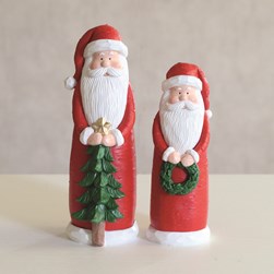 Santa With Wreath 27cm Santa With Wreath 27cm
