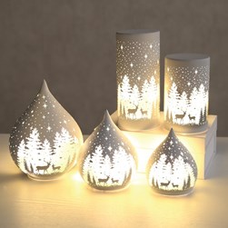 LED Glass Christmas Decoration 15cm 3 Assorted LED Glass Christmas Decoration 15cm 3 Assorted