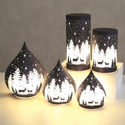 LED Glass Christmas Decoration 20cm 2 Assorted LED Glass Christmas Decoration 20cm 2 Assorted