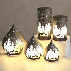 LED Glass Christmas Decoration 20cm 2 Assorted LED Glass Christmas Decoration 20cm 2 Assorted