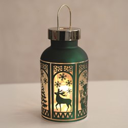 LED Lantern Green 24cm LED Lantern Green 24cm