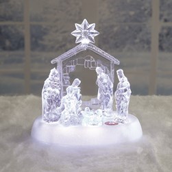 LED Nativity Scene 18 x 19cm LED Nativity Scene 18 x 19cm