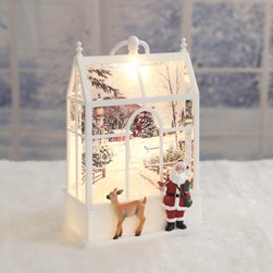 Santa Scene Spinner White 23.5cm Santa Scene Spinner White 23.5cm