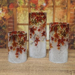 Autumnal Floral Vase 20cm