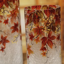 Autumnal Floral Vase 20cm Autumnal Floral Vase 20cm