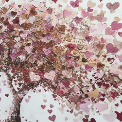 Crystal Art Heart Tree 75x105cm