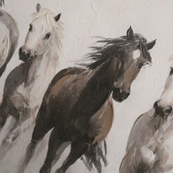Galloping Horses Canvas 100x80cm