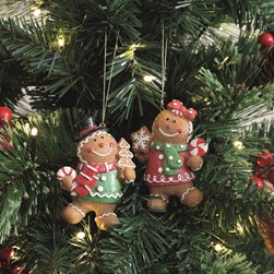 Gingerbread Hanging Decoration 10cm 2 Assorted Gingerbread Hanging Decoration 10cm 2 Assorted