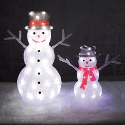 LED Outdoor Snowman 54cm (60 Lights) LED Outdoor Snowman 54cm (60 Lights)