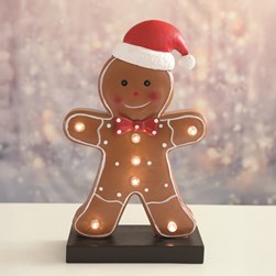 LED Metal Gingerbread 39cm