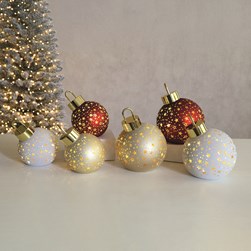 LED Bauble Decoration Red 12cm LED Bauble Decoration Red 12cm