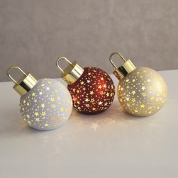 LED Bauble Decoration Red 12cm LED Bauble Decoration Red 12cm
