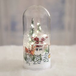 Rotating Santa Glass Dome 21cm Rotating Santa Glass Dome 21cm