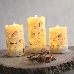 LED Robin Candle 7.5cmx15cm LED Robin Candle 7.5cmx15cm