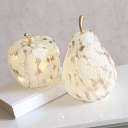 LED Gold Spotted Pear 23cm