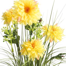 Yellow Chrysanthemum Grass Floral Bundle 65cm Yellow Chrysanthemum Grass Floral Bundle 65cm