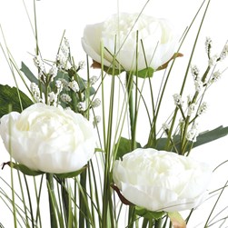 White Camellia Grass Floral Bundle 65cm White Camellia Grass Floral Bundle 65cm