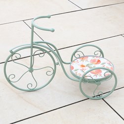 Arpino Bike Plant Stand - Peach Design 54x22cm