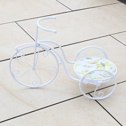 Letino Bike Plant Stand – Lemon Design 54x22cm Letino Bike Plant Stand – Lemon Design 54x22cm