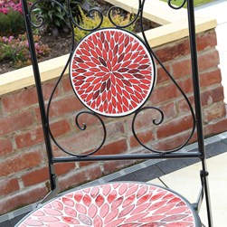 Caprona Bistro Set - Petal Design 60x75cm