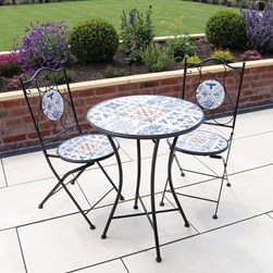 Lazzaro Bistro Set – Floral Design 60x75cm Lazzaro Bistro Set – Floral Design 60x75cm