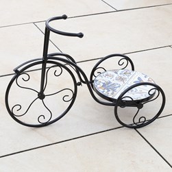 Lazzaro Bike Plant Stand – Floral Design 54x22cm Lazzaro Bike Plant Stand – Floral Design 54x22cm