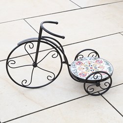 Tavenna Bike Plant Stand – Leaf Floral Design 54x22cm