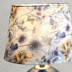 Blue Floral Table Lamp 47cm Blue Floral Table Lamp 47cm