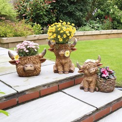 Highland Cow Planter 39cm