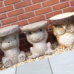 Owl Plant Stand 32x37cm