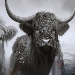 Highland Family Print 50x150cm
