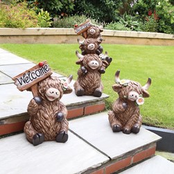 Highland Welcome Trio 28x55cm Highland Welcome Trio 28x55cm