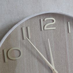 White Wall Clock 55cm