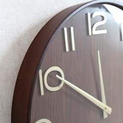 Brown Wall Clock 55cm