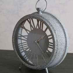 Grey Table Clock 26cm