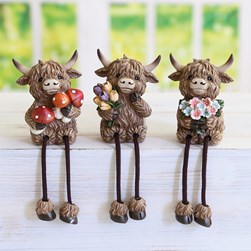 Highland Shelf Sitters 3 Assorted Highland Shelf Sitters 3 Assorted