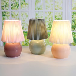 LED Lamp & Shade 23cm 3 Asst