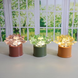 LED Rotating Lotus Flower 13cm 3 Assorted LED Rotating Lotus Flower 13cm 3 Assorted