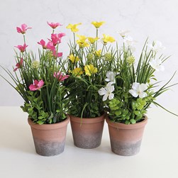 Floral Pot 36cm 3 Asst