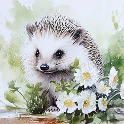Hedgehog Crystal Picture 50cm Hedgehog Crystal Picture 50cm