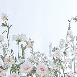 Floral Print Mirror 60x90cm