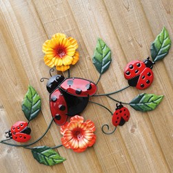 Ladybird Wall Decor 61x36cm