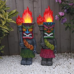 Solar Tikki Warrior 17x45cm 2 Assorted Solar Tikki Warrior 17x45cm 2 Assorted