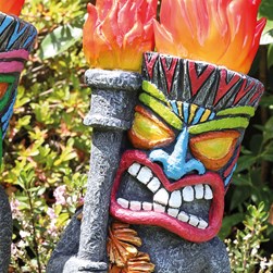 Solar Tikki Warrior 17x45cm 2 Assorted Solar Tikki Warrior 17x45cm 2 Assorted