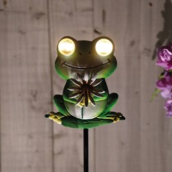 Solar Frog Stake 77cm