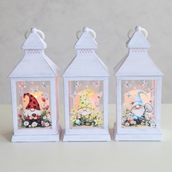 LED Gonk Lantern 3 Asst 28cm
